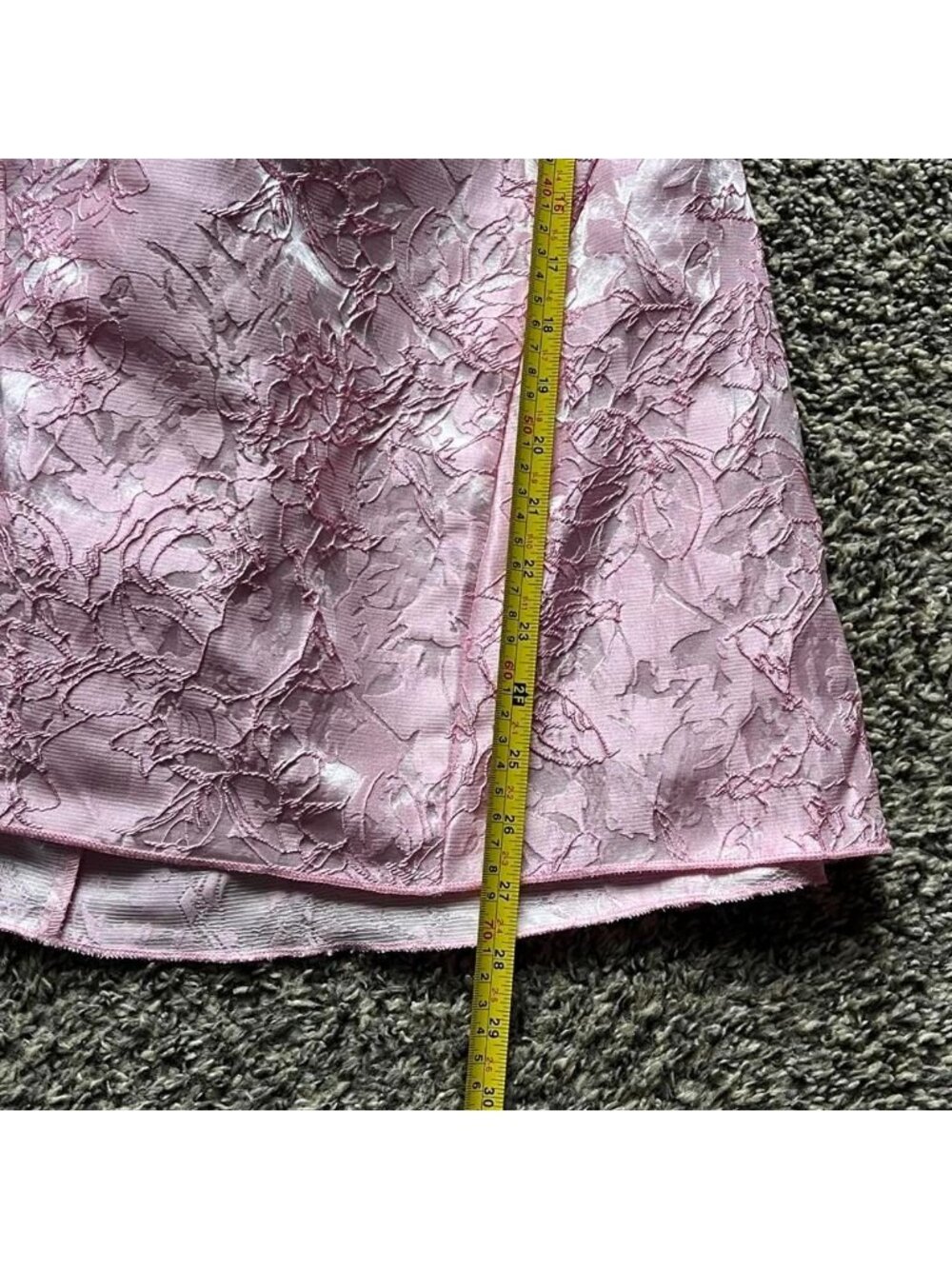 Pink Corset Small Mini Dress Large Bow & Tie Back Babydoll Feminine Dainty - Picture 7 of 7